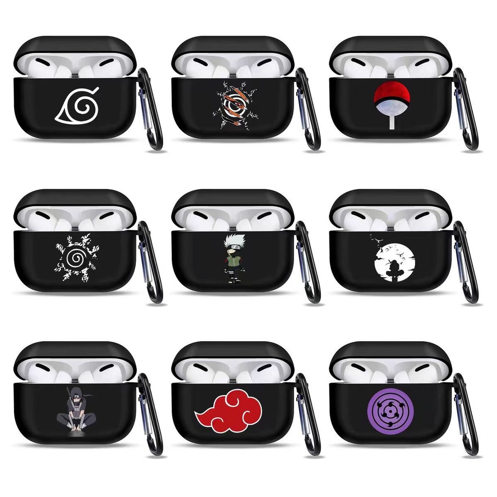 漫迷者🏅珍藏火影忍者airpods pro2保護套3代藍牙耳機殻宇智波寫輪眼5代動漫潮