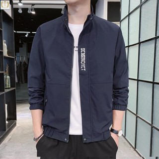 臺北冠軍店 夾克外套 簡約夾克男式外衣 翻領 立領夾克 男士外套韓版修身薄款休閒