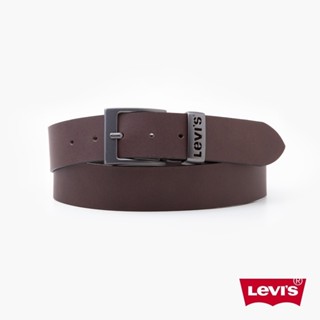 Levis 真皮皮帶 / 簡約金屬釦頭 X 精工鐫刻Logo 深棕 男款 38019-0119 人氣新品