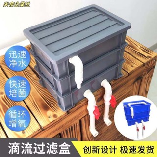 💦米奇企業社💦自製龜箱 過濾盒 滴流盒 水族箱景觀魚池魚缸上濾diy周轉箱 淨水濾器