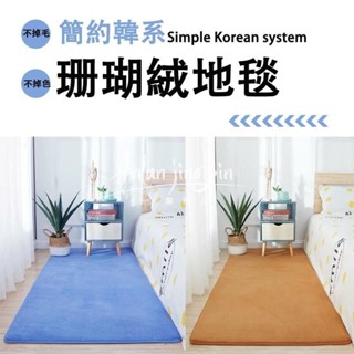 💥抖音同款💥加厚款✨珊瑚絨地毯 短毛榻榻米地墊 防滑墊地墊子短毛絨 純色地毯 加厚床邊毯樓梯 客廳 衛生間 臥室墊