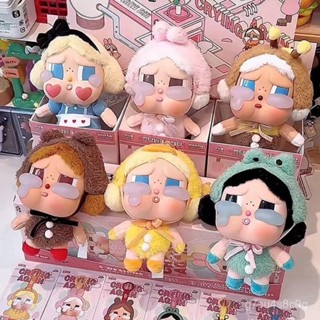 【臺灣發售】CRYBABY淚娃哭娃愛麗絲係列搪膠臉毛絨盲盒潮流掛件擺件玩具禮物