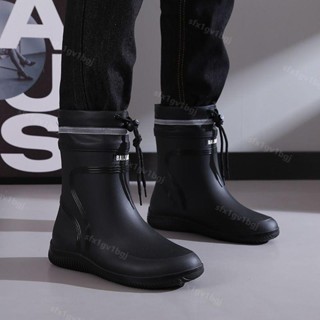 【限時特惠】 25 熱賣新品 直髮促銷 爆款 雨鞋男款高中筒時尚防滑防水鞋雨靴男士廚房外賣膠鞋保暖趕海鞋女