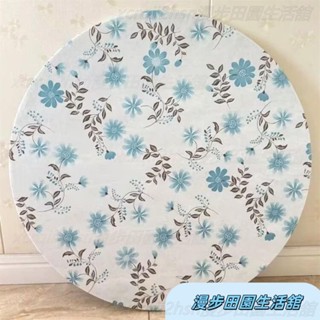 加厚大圓桌桌布 鬆緊帶固定桌套 圓桌巾 圓形桌巾 圓桌桌墊 餐桌墊 桌巾防油 桌布北歐 格子書桌茶几餐桌布W514