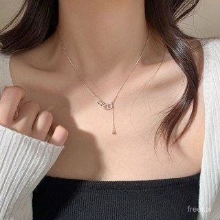 💖 限時下殺 💖18k金百搭鎖骨鏈女 韓版ins經典小眾設計輕奢氣流蘇項鍊 簡約小眾高階設計感頸鍊