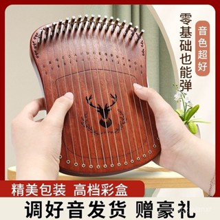 指彈絃琴 17弦冷門拇指琴 適閤女生的樂器卡林巴琴正品手指琴萊雅琴 NCTY