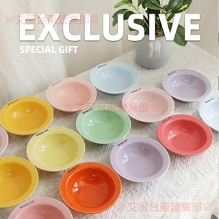 臺東出貨♕熱銷韓國BD寵物馬卡龍陶瓷碗飛碟碗食盆 貓狗水碗磨砂盤小貓碗