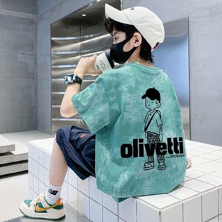 男童夏裝 大童短袖 兒童上衣 夏天衣服 五分短袖 休閒上衣 中大童打底衫 男孩純棉T恤 2025夏季新款H3