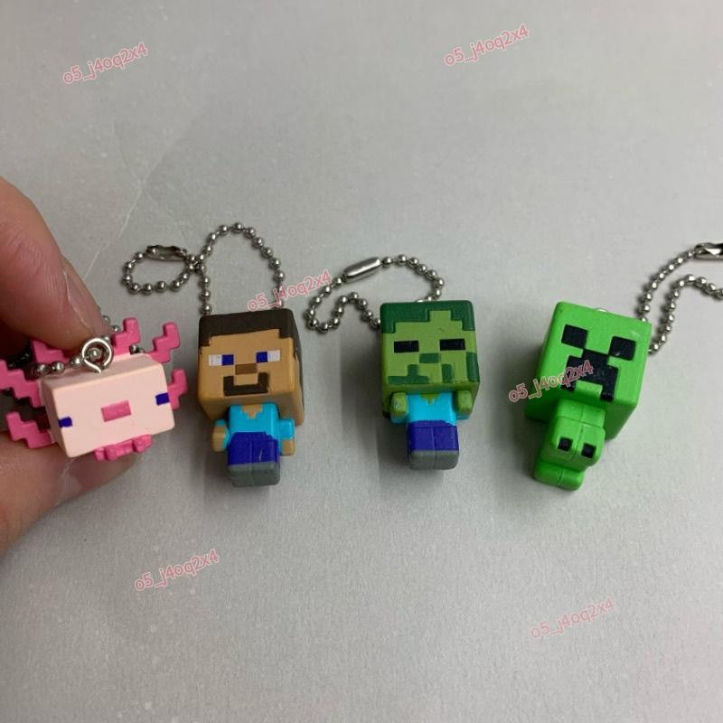 麥塊吊飾 麥塊鑰匙扣 麥塊鑰匙圈 鑰匙扣 鑰匙圈吊飾 苦力怕吊飾 我的世界吊飾 史蒂夫苦力怕 Q版橡膠實心掛件