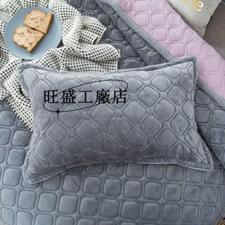 現款低價💗法蘭絨枕套 冬天加絨枕套 法蘭絨枕頭套 牛奶絨枕頭套 枕芯保護套 鋪棉枕套 夾棉枕頭套