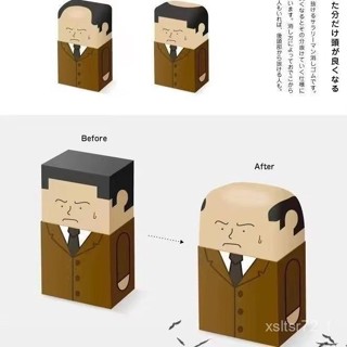 闆娘優選光頭大叔橡皮ins創意卡通噁搞社畜小學生考試橡皮擦無痕美術文具 QCKJ