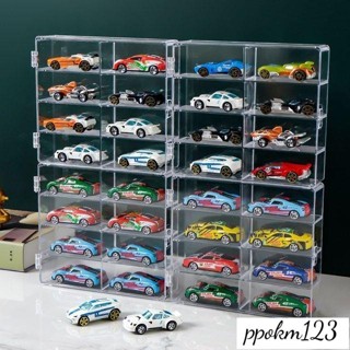 卡曼_tomica 收納 1 64 收藏盒 多美小汽車 風火輪 風火輪火柴盒多美卡玩具車模型小汽車收防塵收納盒兒童玩具
