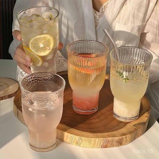 🔥桃園48H🔥ins風網紅寬口玻璃杯果汁杯冰美式咖啡杯酒杯啤酒杯飲品飲料杯子
