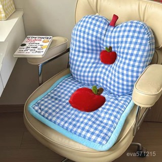 可愛靠枕 抱枕 靠枕 午睡枕 玩偶 毛絨玩具 新款奶油風蘋果坐墊靠墊家居坐墊椅墊可愛車載抱枕辦公室腰靠ins