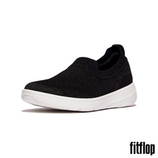 【FitFlop】SUPER-Q 針織套穿式鞋-女(黑色)