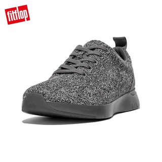 【FitFlop】FLEXKNIT MERINO WOOL SNEAKERS羊毛休閒鞋(男)-灰色