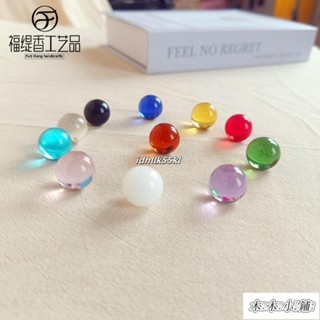 木木 彈珠14mm玻璃球1.6CM玻璃珠七彩水晶球彩色透明圓形純色多彩跳棊