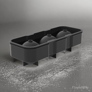 【808發 大賣場】食品級矽膠冰球模具威士忌大方形冰塊盒帶蓋製冰格鷄尾酒冰塊模型