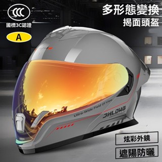 品牌:君豪龍 ✨揭麵盔 摩託車頭盔 機車安全帽 安全帽 四分之三安全帽 多形態安全帽 日夜鏡片 騎行頭盔可喝水