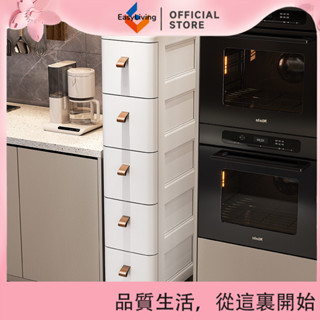 EasyLiving 18/25/30cm縫隙窄邊櫃夾縫抽屜式收納櫃廚房置物架可移動多層櫃子 RMPB