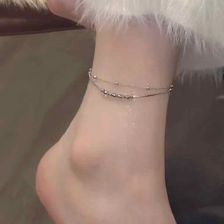【臺灣出貨】【搭配跟鞋】輕奢新款潮高級感雙層腳鏈女ins設計氣質時尚百搭送閨蜜