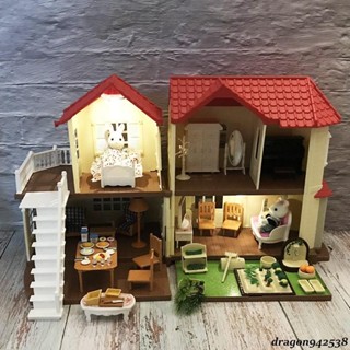 扮家家酒日式森林家族(Sylvanian Families）傢俱套裝餐吧廚房餐具兒童過家家玩具 禮物