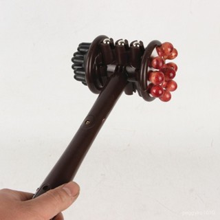 臺灣熱銷✨捶背神器捶背器敲打滾輪經絡拍打棒全身按摩錘子敲背錘雙麵按摩錘 8BLS