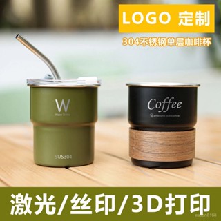 HBUN 【臺灣出貨】單層捲邊304不銹鋼水杯辦公咖啡杯可折疊啤酒杯戶外露營隨手杯