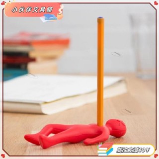 💫Z桃園+發票💫創意筆插筆筒筆架 辦公桌麵擺件紅色小人 棒棒糖果擺件💫熱銷💫