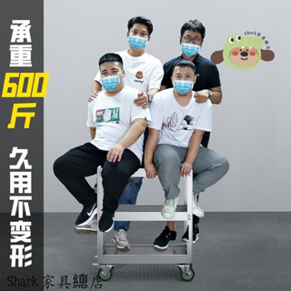 【Shark傢俱】【靜音輪】不銹鋼收納加厚手推車維修汽修車間工具車小推車不銹鋼移動工具車