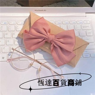【臺灣新店福利價】眼鏡盒 蝴蝶結ins少女便攜式眼鏡收納盒 防壓抗壓 簡約可愛近視收納眼鏡盒