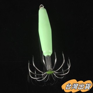 臺灣出貨 透抽 魷魚 花枝 天龍蝦 船釣透抽 烏賊蝦 大魷魚最新版不銹鋼夜光魷魚魚鈎軟鈎倒刺12髮光針吹筒八爪魚主鈎釣魚