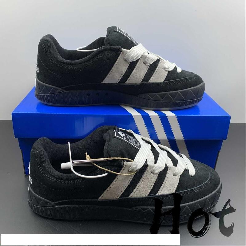 【Hot】 adidas Originals Adimatic Low 黑白 休閒 運動 麵包鞋 男女款 HQ6900