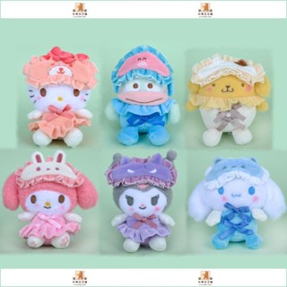 🐻臺灣出貨🐻卡哇伊三麗鷗睡衣系列毛絨玩具 Kuromi Hello Kitty Melody Cinnamoroll