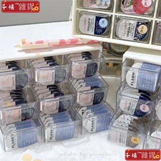 ❤新品❤爆買❤放大片收納盒 抽屜式隱形眼鏡收納盒 九宮格桌面收納盒 桌上化妝品收納45GS