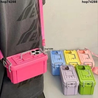 熱賣🔥收納箱手機殻適用於蘋果15promax新款iPhone14個性13空間12舒心女