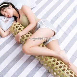 🔥熱銷🔥 竹夫人抱枕竹編枕頭睡覺夾腿竹抱枕夏季長款空心枕長條枕竹子抱枕6*8