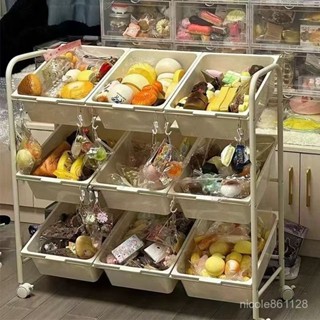 【🔥熱銷爆品】【雜物】收納盒收納架置物架落地多層兒童玩具收納斜口零盒玩具單人櫃 學生書包櫃 儲物櫃 置物櫃 鐵皮櫃