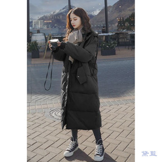 免運🔥 冬季外套 女裝 棉服外套 韓係外套 羊羔絨外套黑色羽絨棉服冬季2025新款連帽中長款加厚寬鬆棉衣加厚棉襖長外套