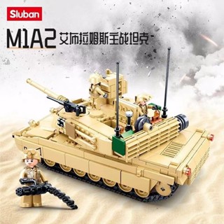 【壹號館】坦克 小魯班M1A2艾布拉姆斯主戰坦克相容樂高積木玩具益智拼裝男孩兒童