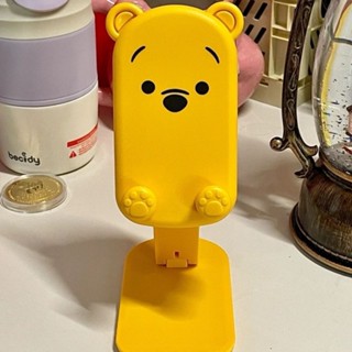 感手機支架#噗噗維尼熊卡通折疊手機支架創意可升降調節懶人支架ipad平板支架