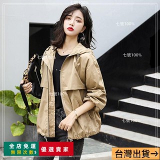 臺灣出貨🔥工裝外套女春秋韓版寬鬆BF20新款ins潮百搭學生短款小個子風衣