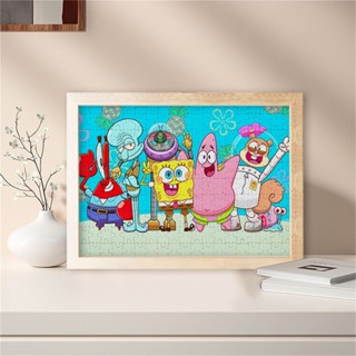 🌸現24H出庫臺灣精品🌸【好評率超99%衕款】海綿寶寶拚圖卡通動漫diy定製帶相框兒童益智玩具朋友送生日禮物小烏優選