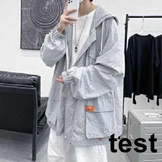 ★夜夜生活館★新品 多口袋工裝貼標戶外運動防曬衣男夏季ins寬鬆潮流情侶裝夾克外套CBV
