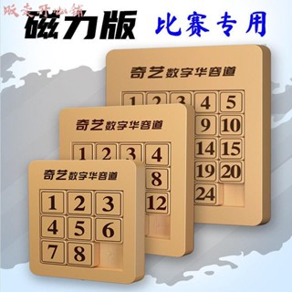 【販賣開心鋪】奇藝磁力三國數字華容道滑動拼圖小學生益智迷盤推盤兒童玩具