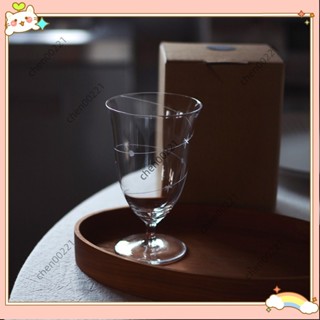 ⚡臺灣出貨⚡水晶玻璃杯 小高腳 甜酒杯 飲料杯 人工手刻 現代簡約 星軌玻璃杯 果汁咖啡杯 高腳杯Q612