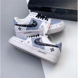 NlKE Air Force 1 Low’07 PS5主題 電玩 按鍵 黑白灰 休閒鞋CW2288-111