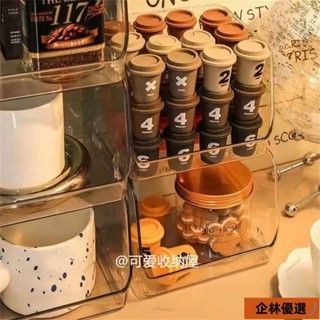 新店低價🔥F透明桌麵收納盒t型ins風宿捨化妝品整理盒雜物收納筐可疊加置物架