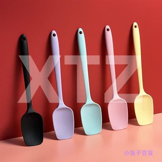 廚房矽膠刮刀 耐熱無縫一件式設計不粘勺子 奶油攪拌工具