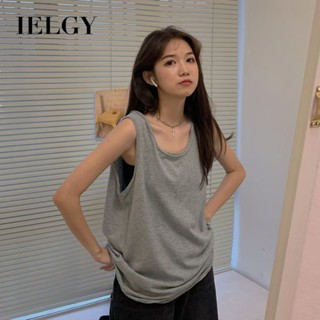 IELGY百搭背心吊帶背心女休閒寬鬆無袖上衣